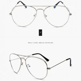 Databrille (Pilotbrille sølvramme)