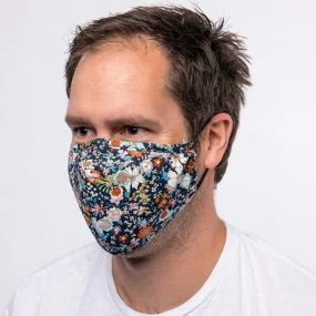 Munnbind med blomster